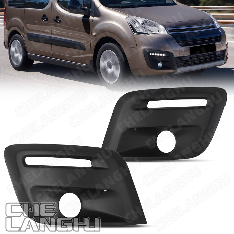 Front Bumper Fog Light Frame Cover Grill For Citroën Berlingo Peugeot Partner 20