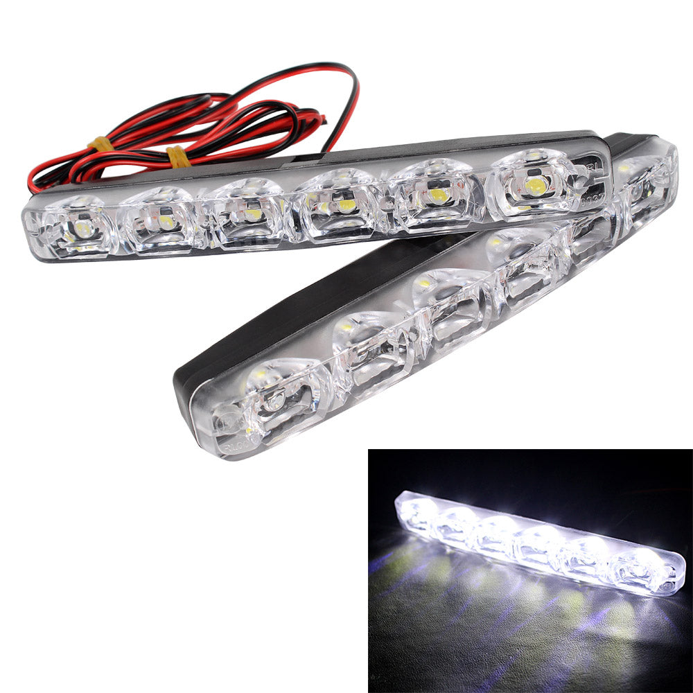 Universal DC 12V DRL 6 LEDs Car Styling Car Daytime Running Lights Car daytime L