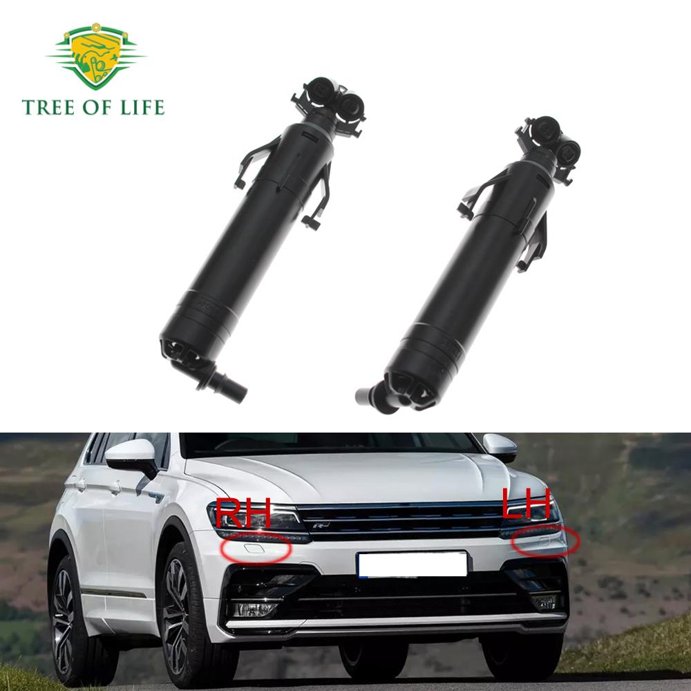 New Front Headlight Washer Nozzle For Volkswagen Tiguan II Mk2 AD BW BT 2016 201