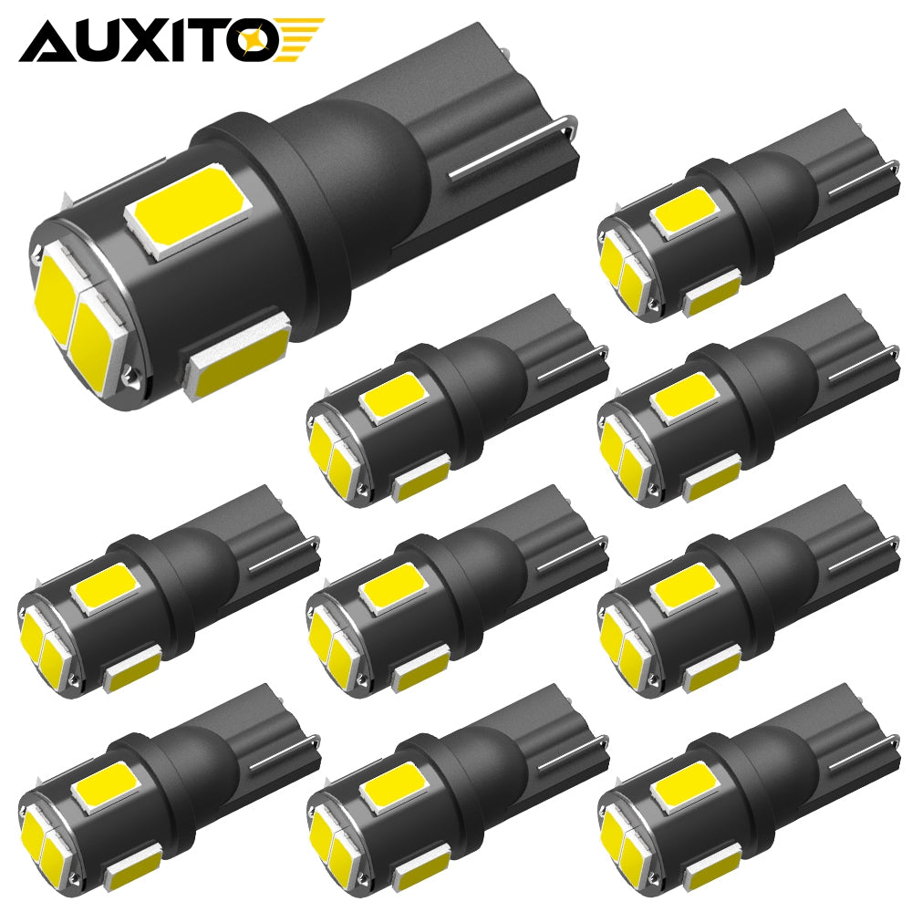 AUXITO 10pcs T10 W5W LED Bulb 194 168 LED Lamp Car Interior light for Ford Focus