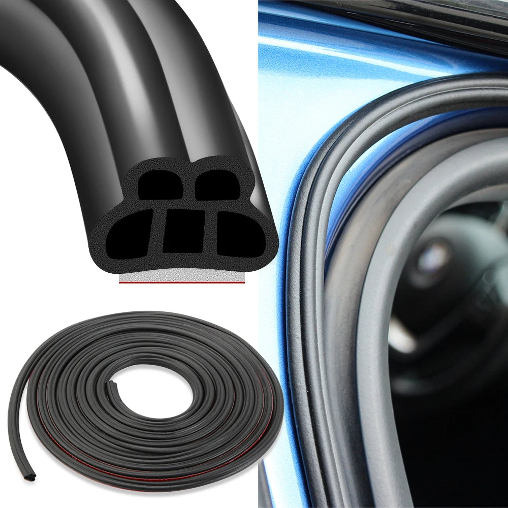 Car Door Rubber Seal Strip Auto Door Seals for Peugeot 107 207 307 407 607 3008