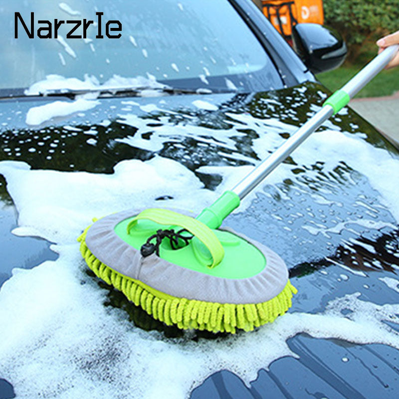 Car Cleaning Brush Detailing Adjustable Super absorbent Car Wash Brush Telescopi