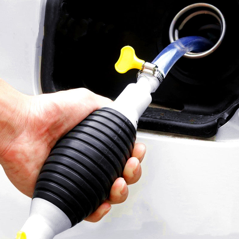 Universal Hand Gas Oil Pump Car Fuel Pump Manual Suction Pipe Gasoline Syphon Pu