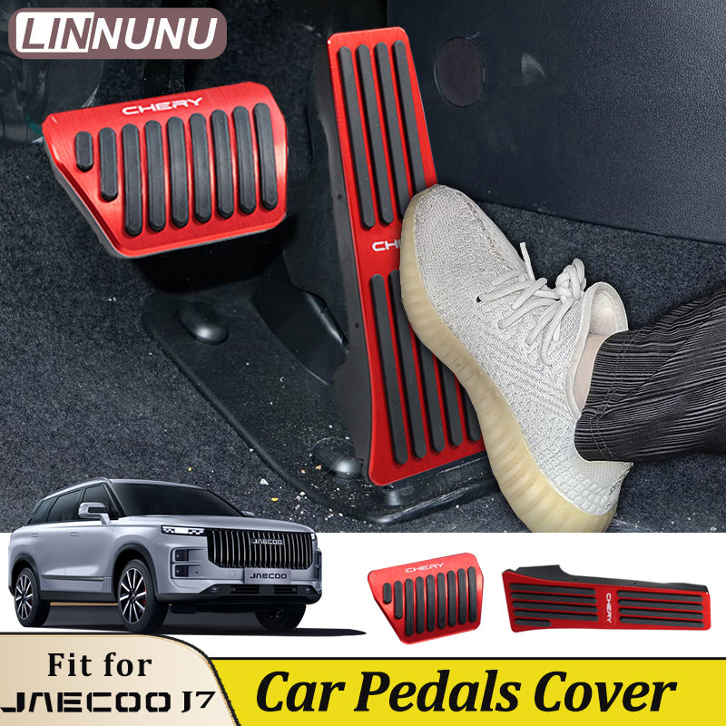 LINNUNU For Jaecoo J7 PHEV accessories 2025 2026 Car Foot Fuel Brake Pedals Cove