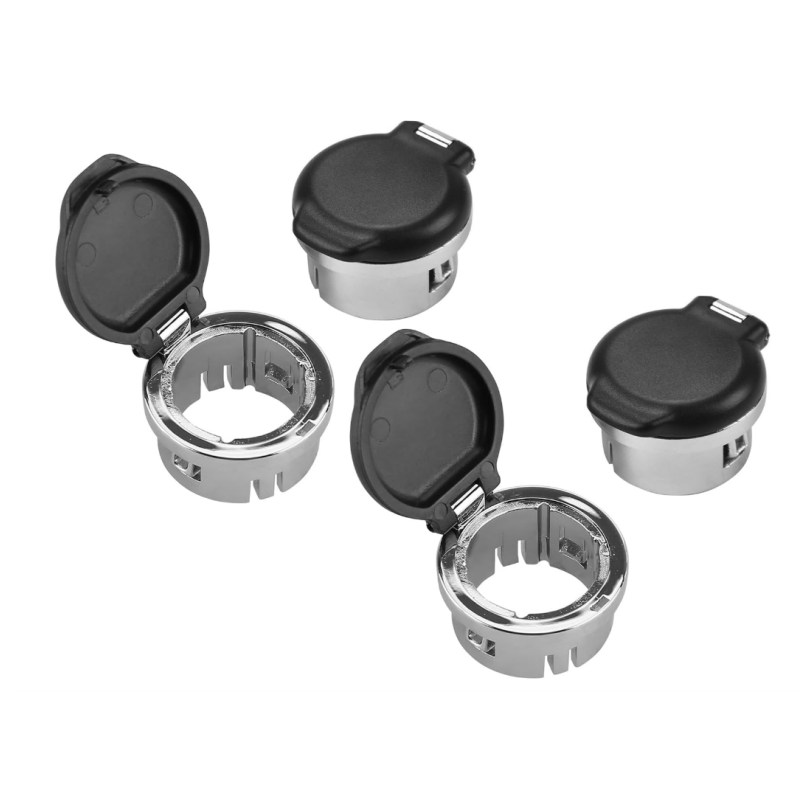 2pcs Dash Power Outlet Cover 20983936 Car Accessories for Chevrolet Tahoe Silver