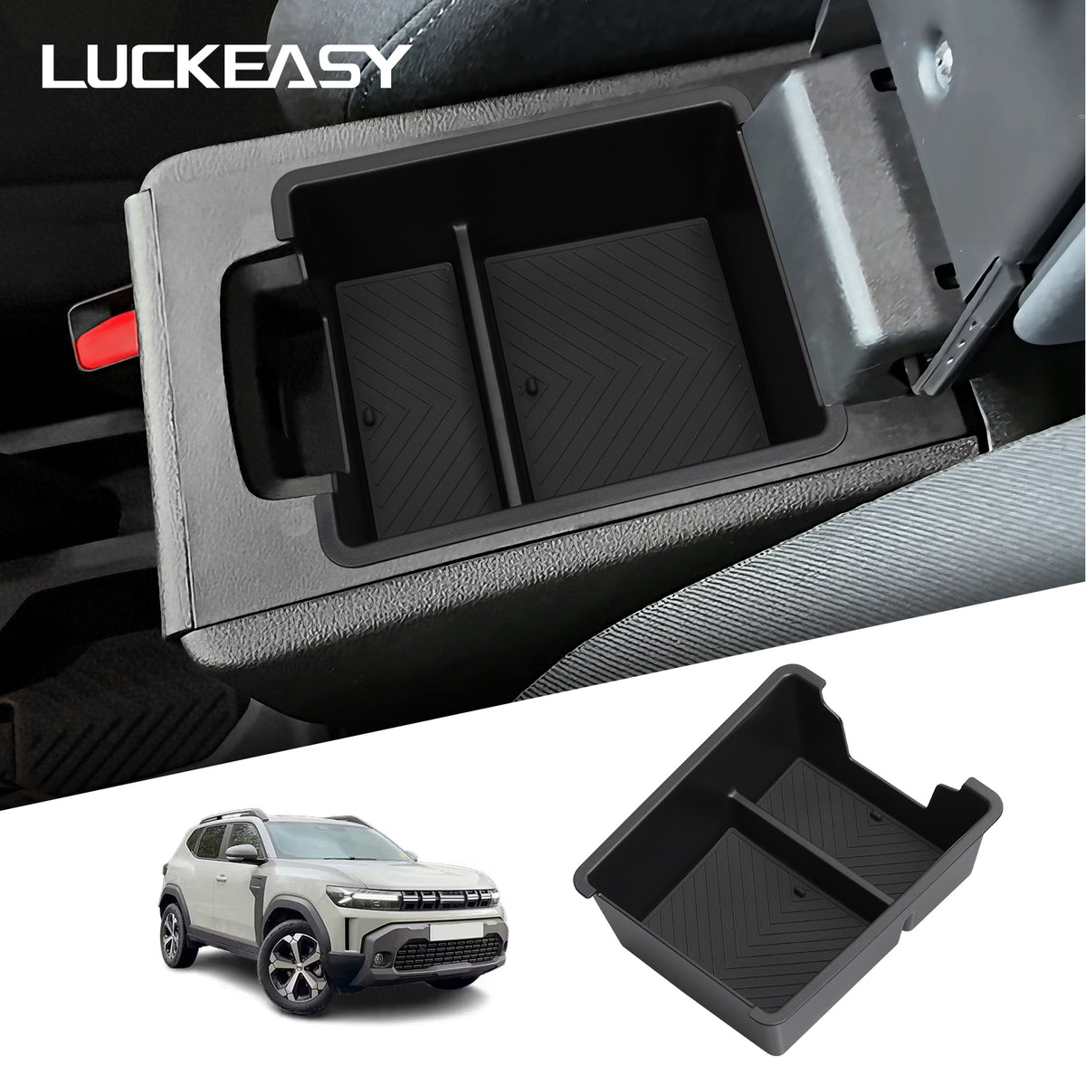 for Renault Dacia Duster 2025 2026 Car Storage Box Interior Accessories Center C