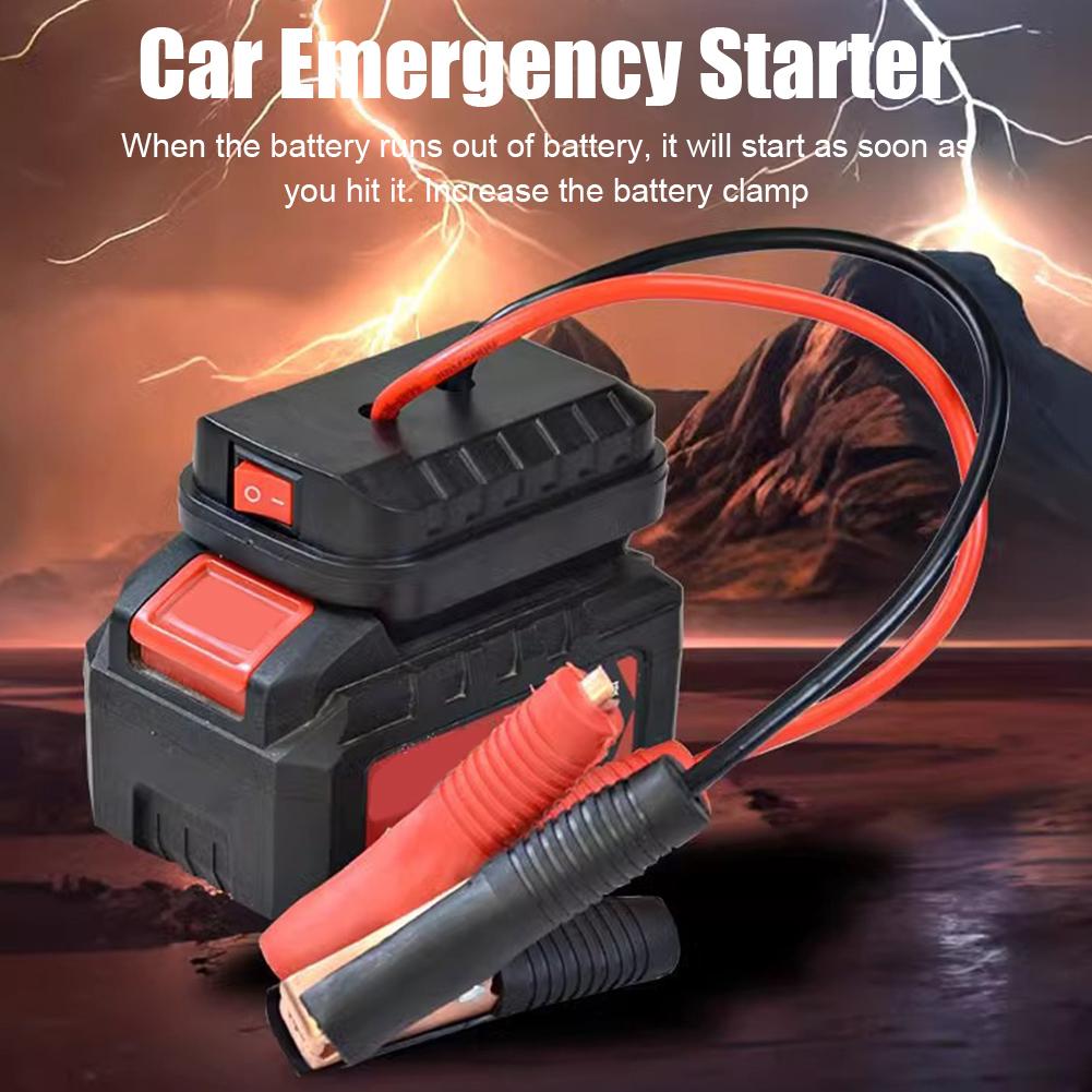 Car Lithium Battery Converter Charger Clip Auto Igniter Jump Starter For Makita