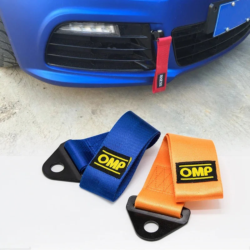 26cm Nylon Tow Strap High-Strength Car Racing Tow Ropes with Towing Trailer Rope
