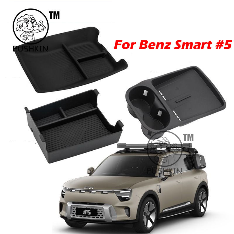 For Smart #5 Smart 5 Center Console Storage Box Car Central Armrest Tray Organiz