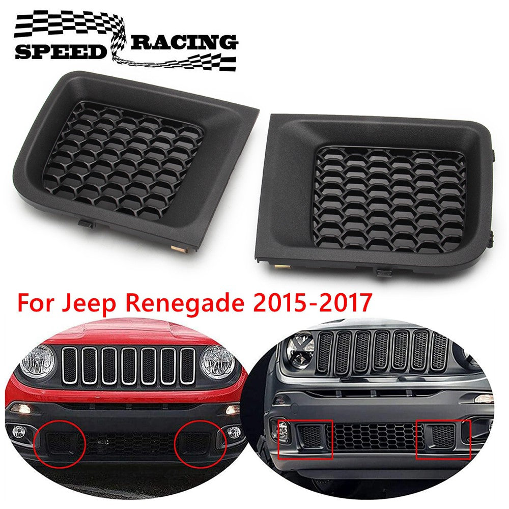 Car Front Left and Right Lower Bumper Grille Insert Bezel Cover Replacement 5XB6