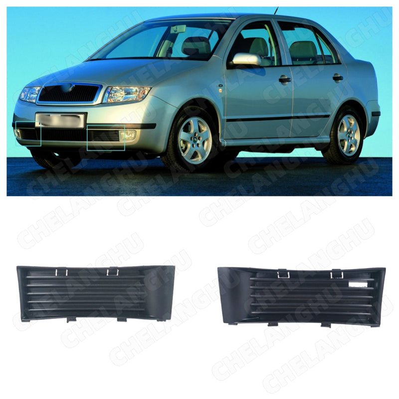 Front Bumper Fog Lamp Frame For Skoda Fabia MK1 2000 2001 2002 2003 2004 Fog Lig