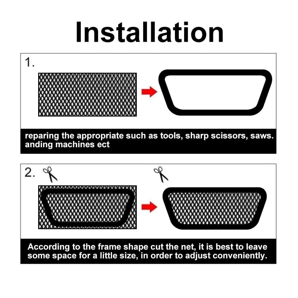 1pc Black Universal Hood Vent Racing Grills 120X40cm Grill Honeycomb Hexagon Mes