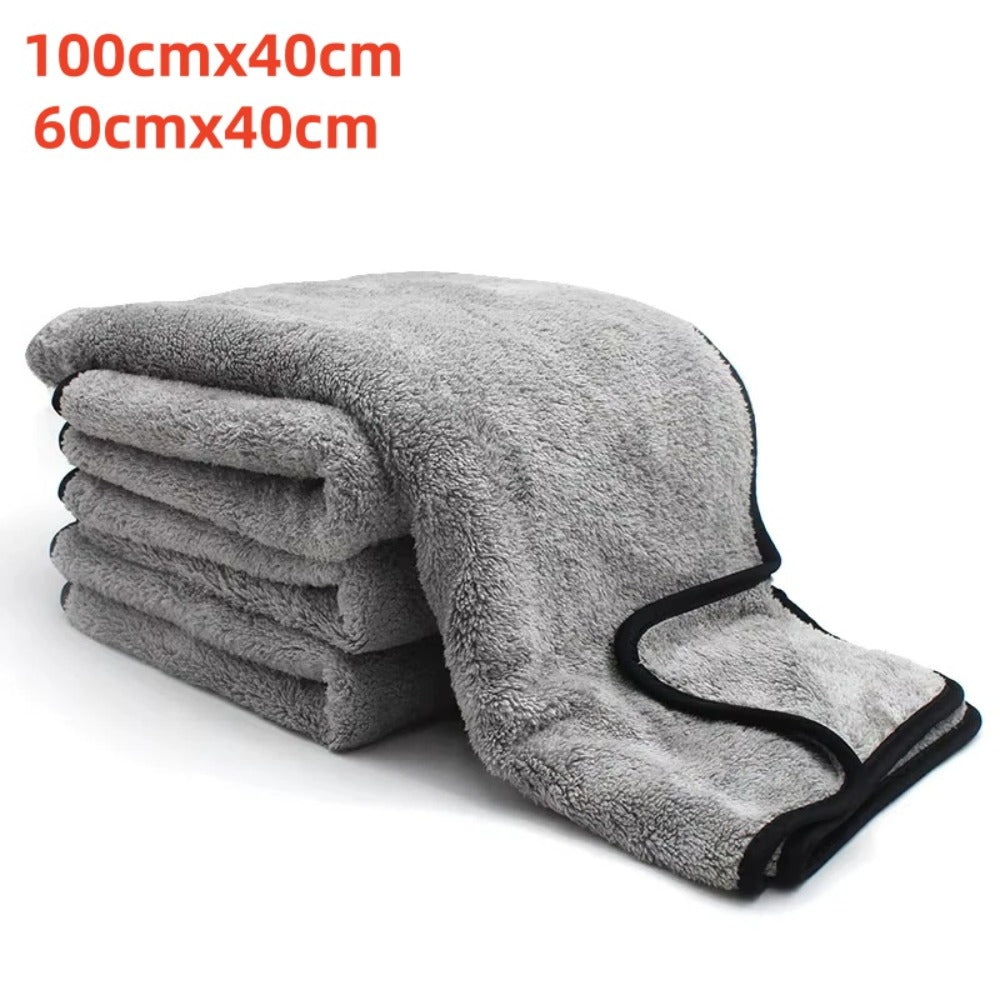 Microfiber Car Wash Towel 75x35 60x40cm Fast Drying Auto Cleaning Extra Soft Clo