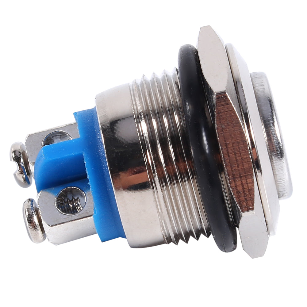 New Fashion Horn Engine Starter 12V 16mm Car Waterproof Momentary Metal Push But