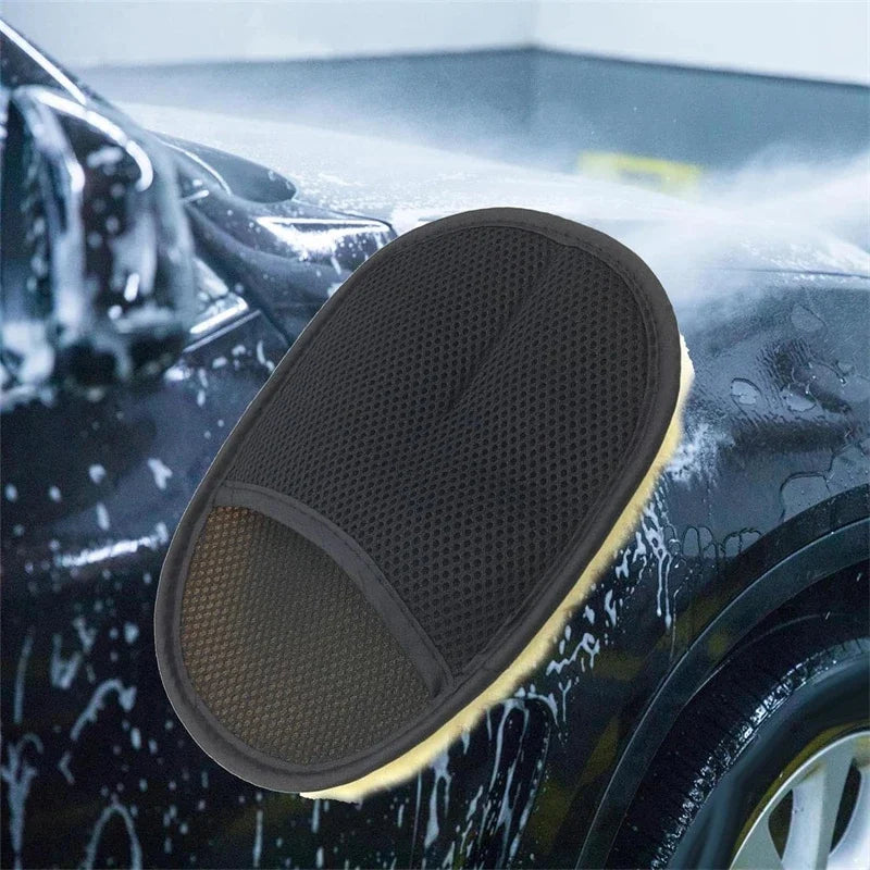 Microfiber Wool Soft Auto Car Washing Glove Cleaning Car Cleaning Glove Motorcyc