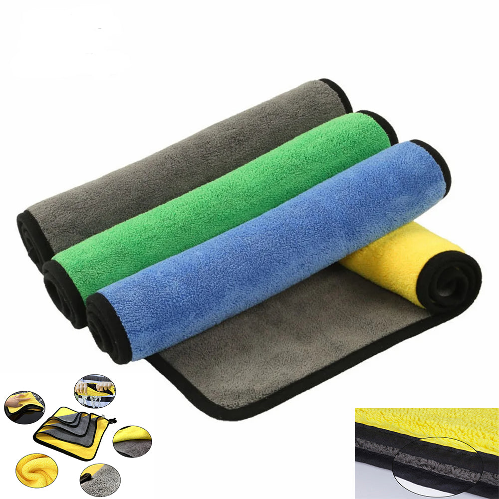 Microfiber Towel Super Absorbent Car Wash Cleaning Drying Cloth Multiple Size Co