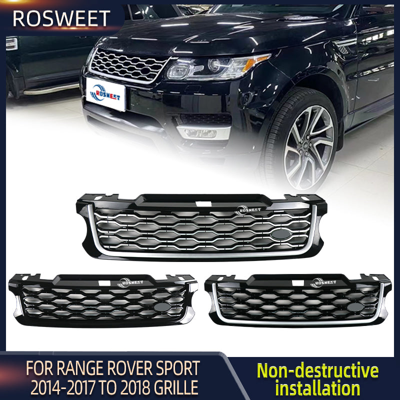 ROSWEET Racing Grills For Land Rover Range Rover Sport L494 2014-2017 Upgrade 20